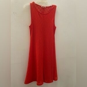 Spense orange mesh coverup swim cover up size small